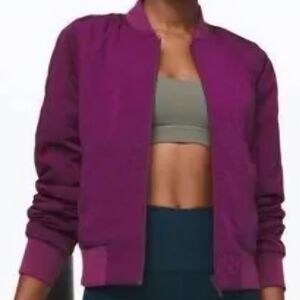 Lululemon Magenta Reversible Bomber Jacket